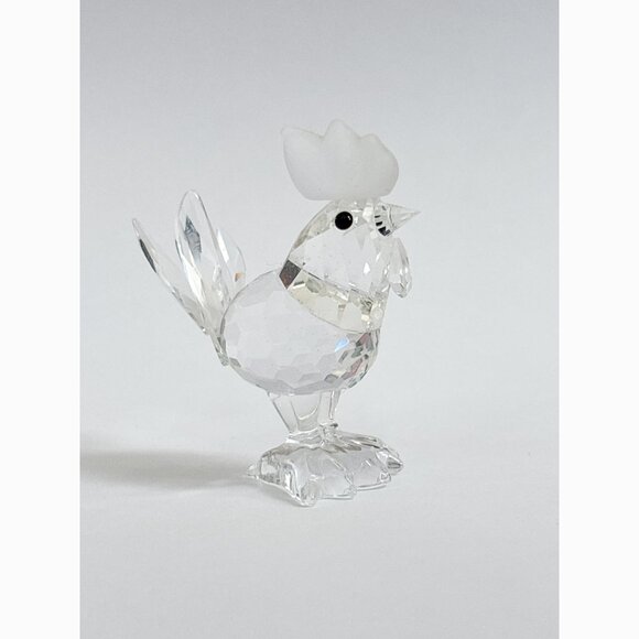 Swarovski - Rooster/Cockerel RETIRED Crystal & Frosted Figure - Picture 6 of 9